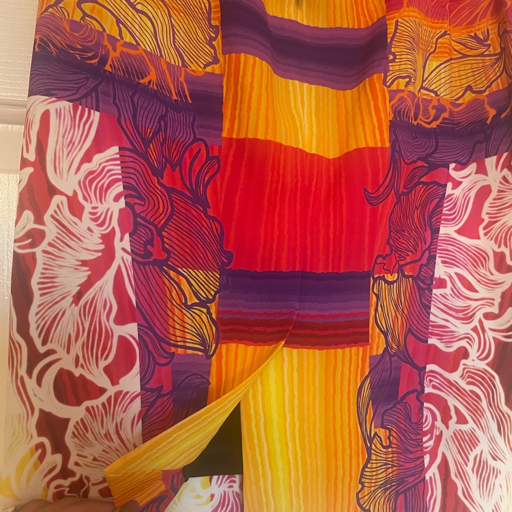 Peter Pilotto Abstract Multicolor Statement Pencil Skirt High Waist UK8 US4 - Picture 8 of 8
